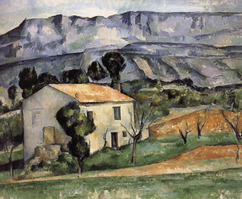 Paul Cezanne Housing Norge oil painting art
